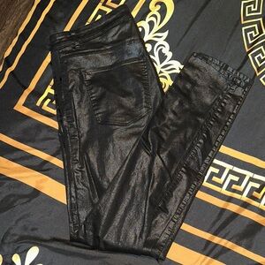 H&M Charcoal Metallic Denim Pants